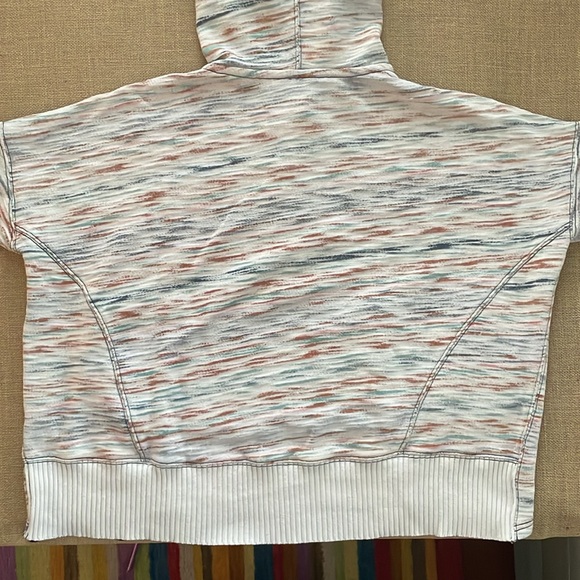 Free People Movement Honey Dove Oversized Hoodie Sweatshirt, Ocean Combo Print - Picture 8 of 12